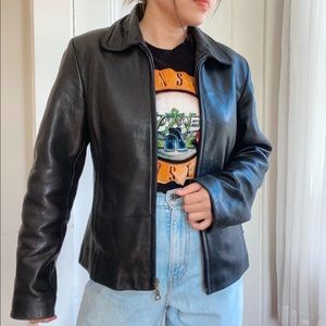 Minimal Leather Jacket size S/M